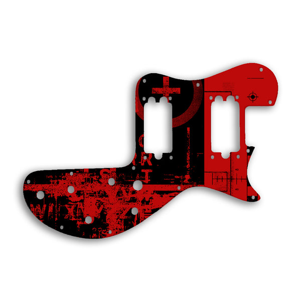 Gibson Sonex Custom Pickguard Scratchplate ABSTRACT Design