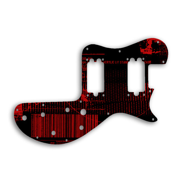 Gibson Sonex Custom Pickguard Scratchplate ABSTRACT Design