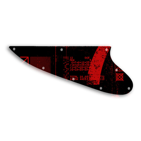 Gibson Thunderbird Custom Pickguard Scratchplate ABSTRACT Design