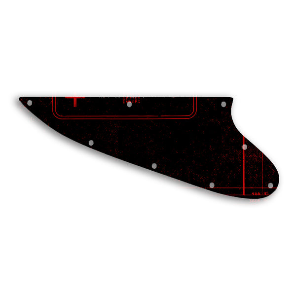 Gibson Thunderbird Custom Pickguard Scratchplate ABSTRACT Design