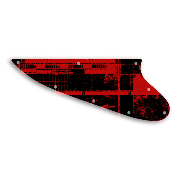 Gibson Thunderbird Custom Pickguard Scratchplate ABSTRACT Design