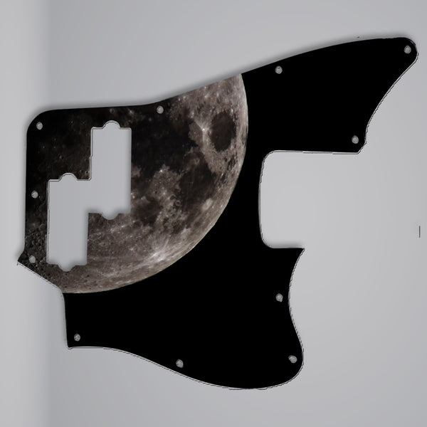 Fender Fender Player Ser Jaguar Bass pickguard 11 or 9 mounting hole 3 Ply(W/B/W) Custom Pickguard Scratchplate MOON Design