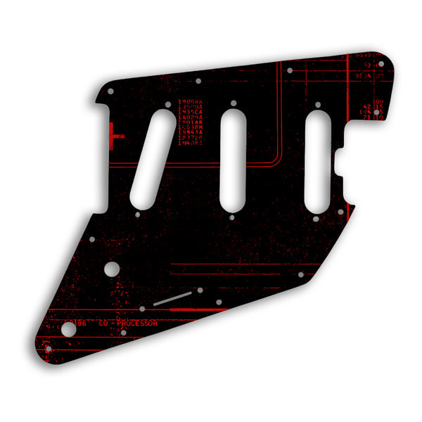 Music Man ALBERT LEE SSS Custom Pickguard Scratchplate ABSTRACT Design