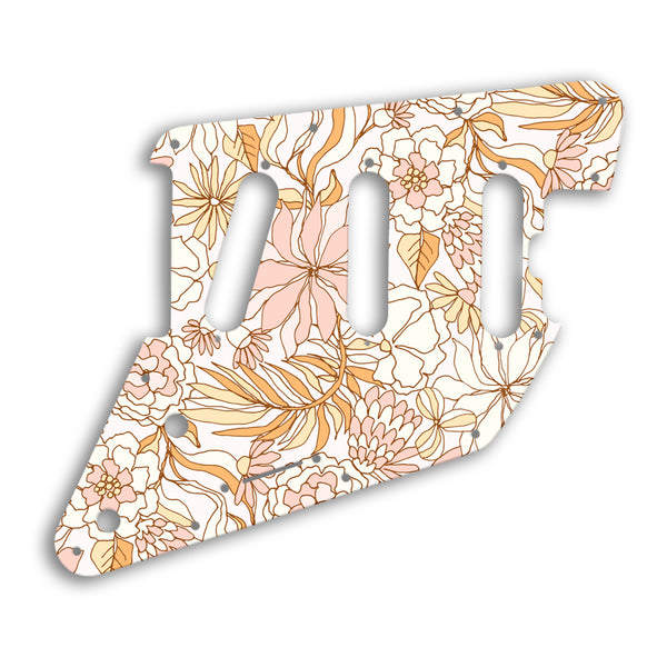 Music Man ALBERT LEE SSS Custom Pickguard Scratchplate FLOWERS Design