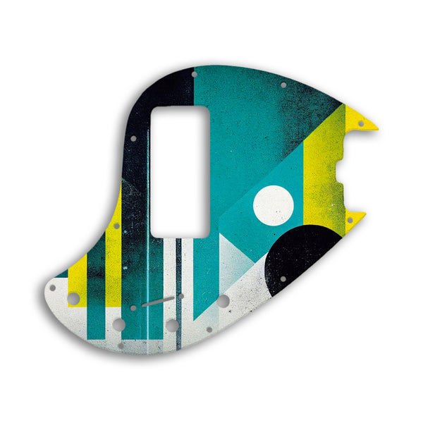 Music Man ERNIE BALL STINGRAY 5 STRING BASS OLD STYLE Custom Pickguard Scratchplate ABSTRACT Design