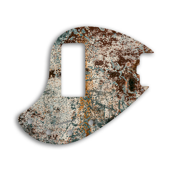 Music Man ERNIE BALL STINGRAY 5 STRING BASS OLD STYLE Custom Pickguard Scratchplate Rust Design