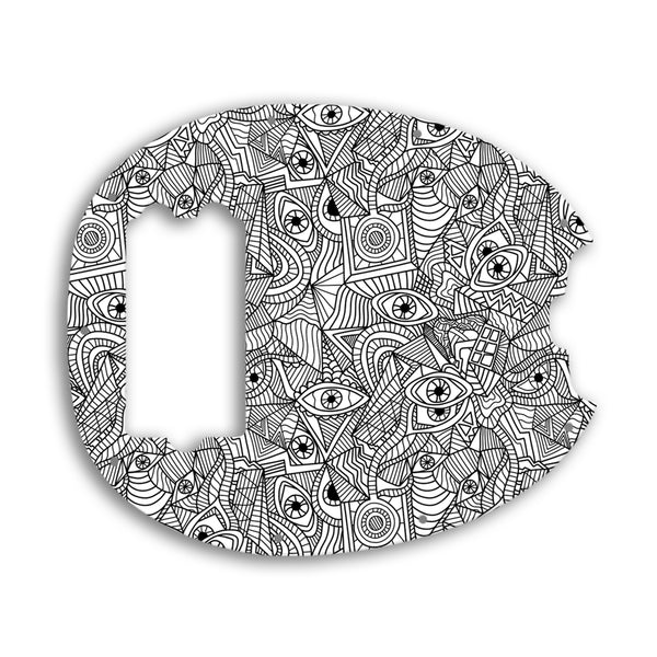 Music Man ERNIE BALL STINGRAY CLASSIC 4 STRING BASS Custom Pickguard Scratchplate Abstract Design