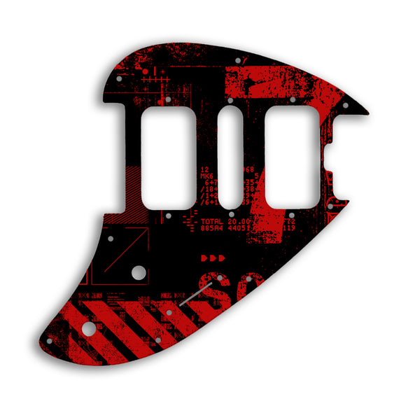 Music Man SILHOUETTE HSH Custom Pickguard Scratchplate ABSTRACT Design