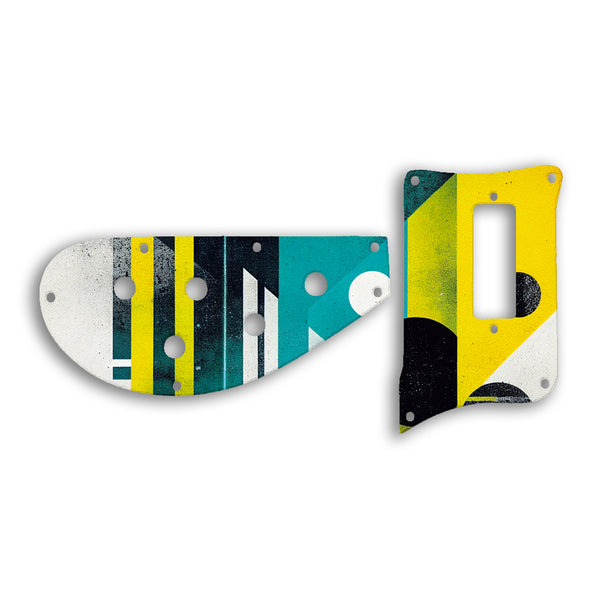 Rickenbacker 4003 BASS Custom Pickguard Scratchplate ABSTRACT Design