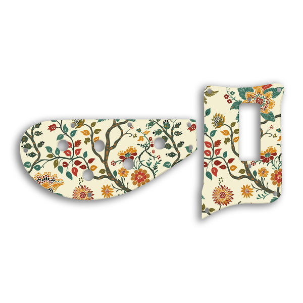 Rickenbacker 4003 BASS Custom Pickguard Scratchplate INDIAN_FLORAL Design