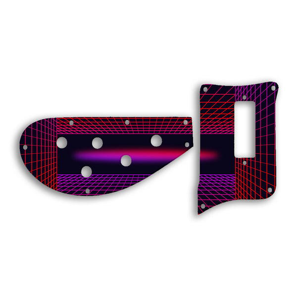 Rickenbacker 4003 BASS Custom Pickguard Scratchplate TRON Design