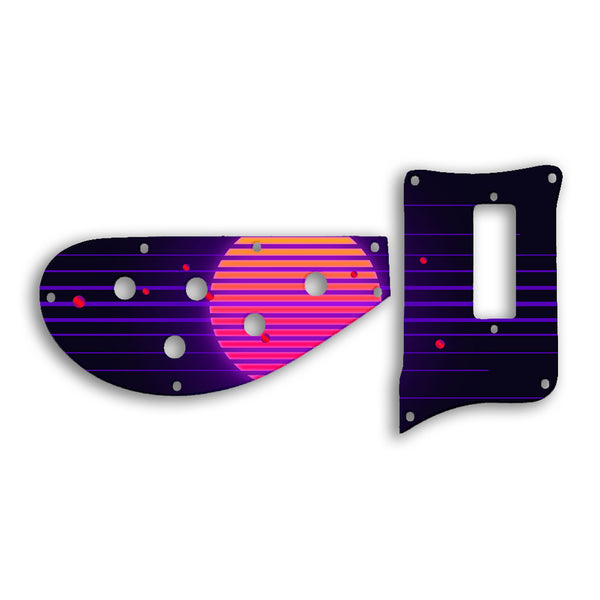 Rickenbacker 4003 BASS Custom Pickguard Scratchplate TRON Design